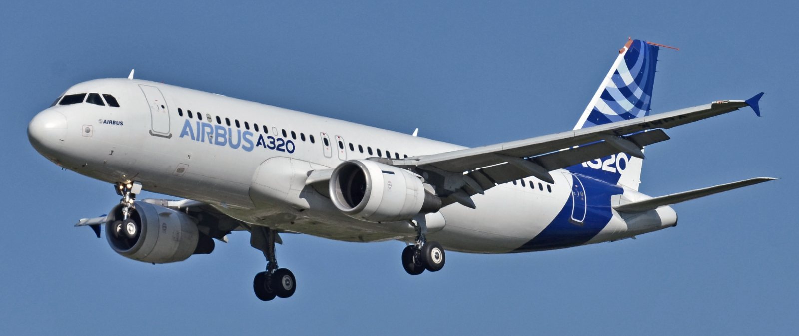 Airbus A320 on approach